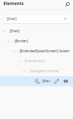 How to expand and collapse nodes in the Elements panel.