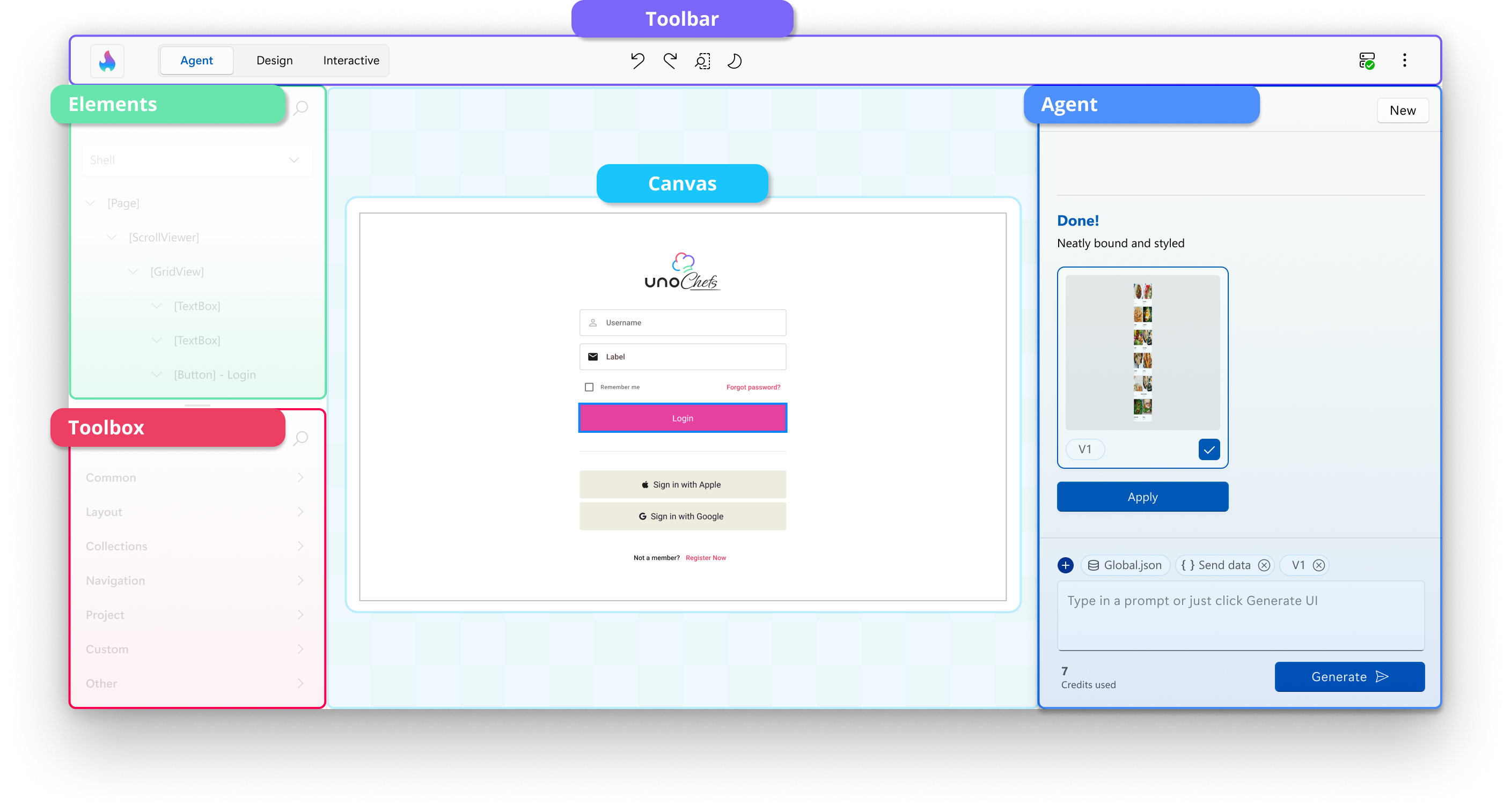 Hot Design Agent Panel Highlighted