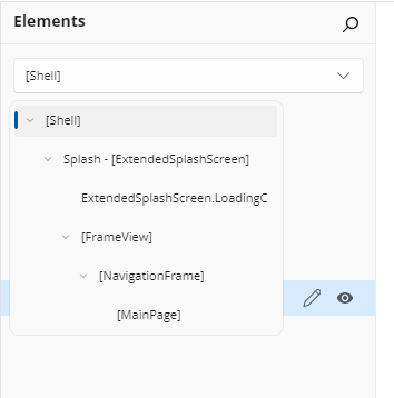 Scope Selector Flyout with Scope Tree